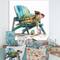 Designart 'Turtle Laying On A Beach Chair With Sunglasses I' Animals Canvas Wall Art